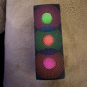 Needoh Teenie Fuzz Ball Pink Orange Green 3-Pack Squishy Stress Toy Schylling